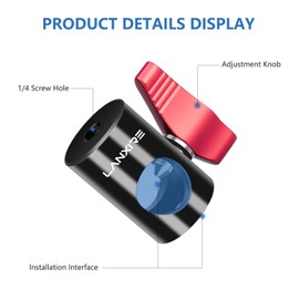 LANXIRE Rapid Adapter Convert with 1/4" Screw Hole, Multi-Functional Light Stand Tip Adapter Fits for Studio Monitor Stand, Camera Mount, Photo Studio Photography Light Stand