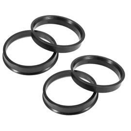 X AUTOHAUX Hub Rings 54.1/60.1mm Hub-Centric Rings Hub Center Rings Wheel Rings High-Speed Running Wheel Center Wheel Spacer Ring Spacer Wheel Rings Universal Plastic Black 4Pcs