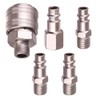 Pack of 5 Euro Compressed Air Coupling 1/4 Inch BSP