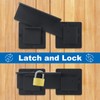 ASelected 2 PCS Flip Gate Latch Lock with Padlock Holes,