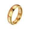 Elvish Ring Glow in the Dark, Elvish Rune Jewelry (Luminous