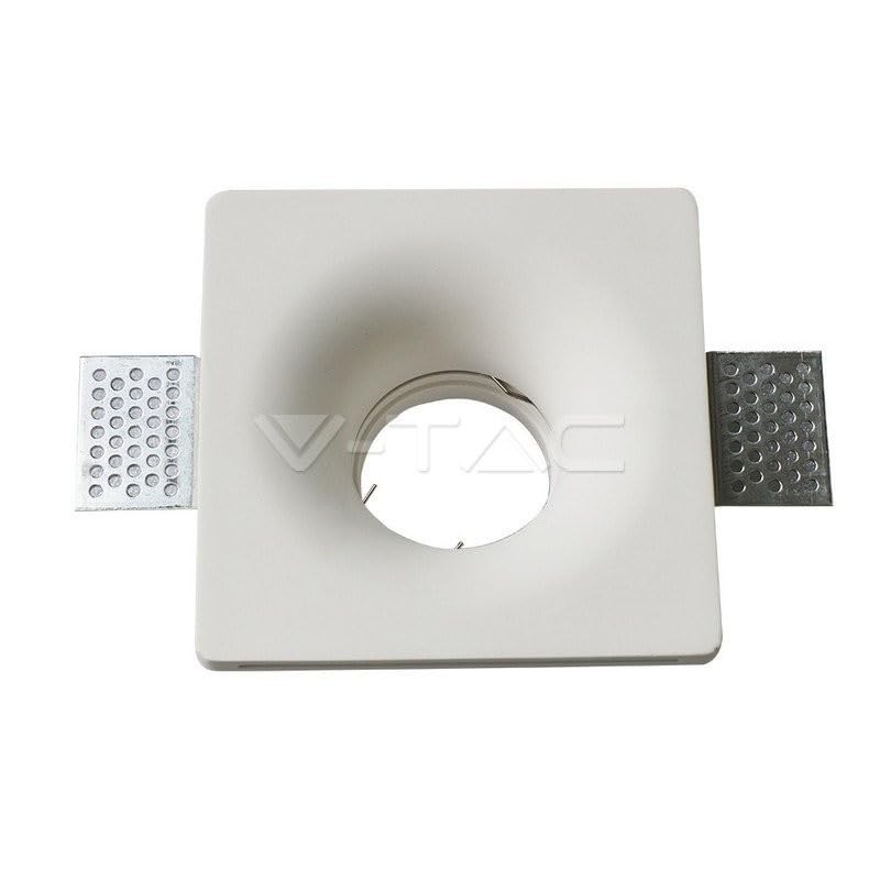 VT-714 GU10 Gypsum Fitting Square-White