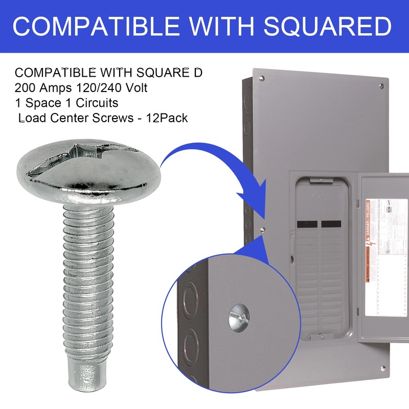 Electrical Panel Screws Replacement for Square D Load Center Cover