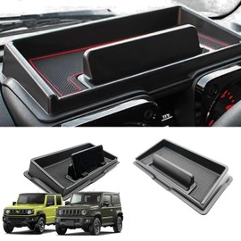 WADY Consola Central Organizador de Tablero para 2019-2024 Suzuki Jimny JB64 JB74 con Almohadilla Antideslizante Puede Utilizar como Soporte para teléfono móvil (Rojo)