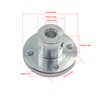 4Pcs 4mm Aluminum Alloy Rigid Flange Coupling Motor Guide Shaft