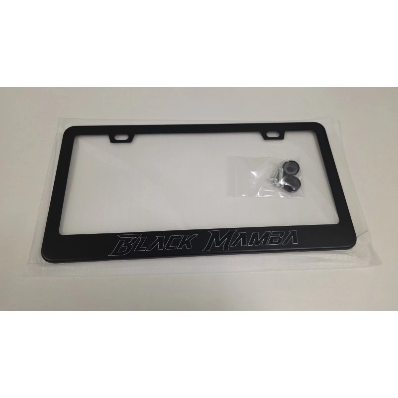 License Plate Frame Black Mamba License Plate Frame Premium Black