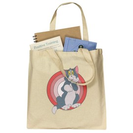 Tom and Jerry Tom Character Grocery Travel Reusable Tote Bag