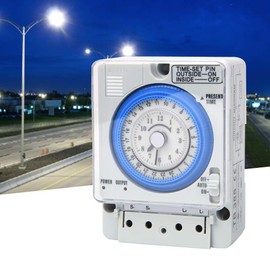 Mechanical Timer Switch 24 Hour Heavy Duty AC220V 10A Digital Time Relay for Lamp Lighting Control Outlet Plug in Timer for Home Appliances