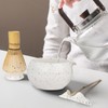 Matcha Tea Set with Whisk, Ceramic Bowl, Scoop & Holder