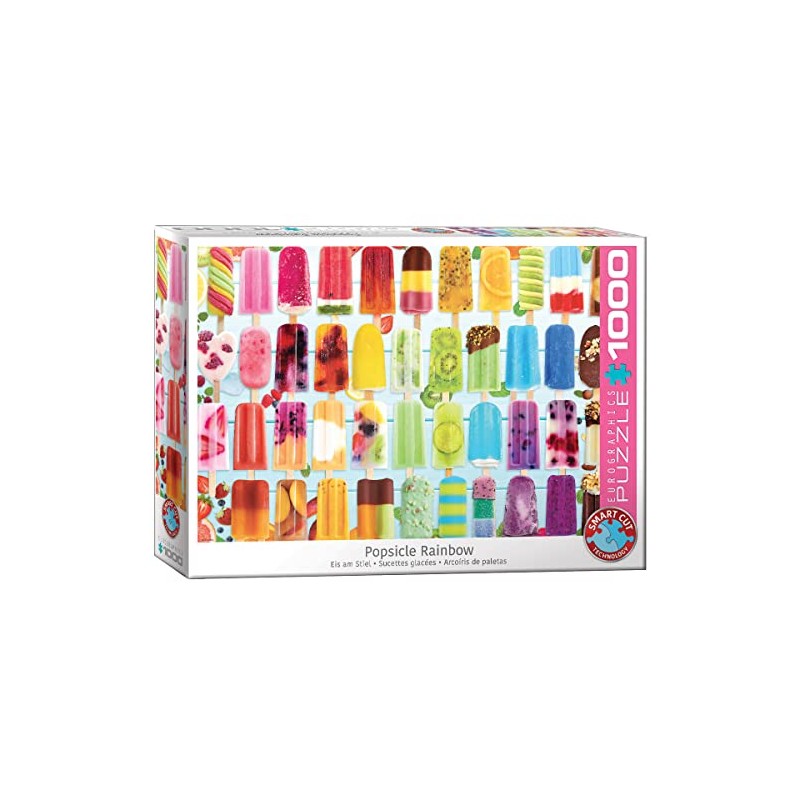 Eurographics 1000 pieces - ice lollies rainbow