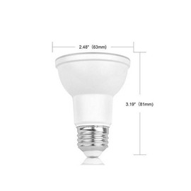 4-Pack of 7W PAR20 Led Bulb,50W Equivalent,E27,5000K (Daylight White),40°Beam Angle,550lumens,Dimmable