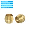 PATIKIL 3/16" ID Brass Compression Sleeve Ferrules, 16 Pcs Brass