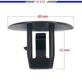 Mean Mug Auto 81514-673A 50x Fender Apron Liner Grommet Mud Guard Retainer Nut Clips - Compatible with Honda, Acura, Nissan - Replaces OEM #: 90682-SEA-003, 0128100213, 963572