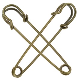 DanYun Set of 10 70mm Quilt Pins, Kabuto Pin, Extra Large, Safety Pin, Fashionable Brooch Pin, Needles, Stall Pins, Safety Pins, Simple, Lock, Name Tags, Moving Pockets, My Pockets, Armband Stops, Duvet Cover Stops, Skirts, Hats, Etc., Handicraft Materia