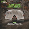 GREEN DEVIL Replacment Built-in Clear Visor/Safety Glasses for Safety Helmet