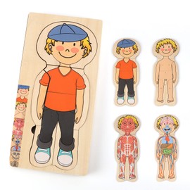 KABENFIS 29 Piece Boys Human Body Puzzle for Kids and Toddlers