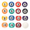 Pool Table Billiard Ball Set, 2.5CM Resin Children Toy Home