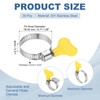 PATIKIL 30 Pcs 18-32mm Stainless Steel Hose Clamp Adjustable Bolt