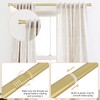 OLV 2 Pack Gold Curtain Rods for Windows 48 to
