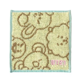 Marushin BT21 Petite Friends 5785023200 Character Handkerchief, Compact, 100% Cotton, Antibacterial, Odor Resistant, Present, Gift, Birthday