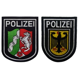 Pack of 2 Police Patch, Police, Federal Police Patch, Police Patch for Officer, Federal Police, Police Patch Velcro, Police Sticker, Police Badge, Guard Uniforms