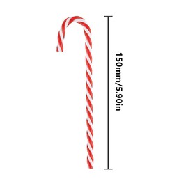 Cane Decoration, 12 Pcs Red, Green and White Christmas Cane for Hanging Tree Wall Home Party Christmas Party Decorations(15cm/6inch)