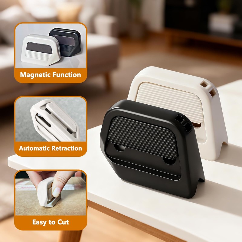 2 Pack Mini Ceramic Box Cutters – Auto-Retract, Magnetic, Pocket-Size