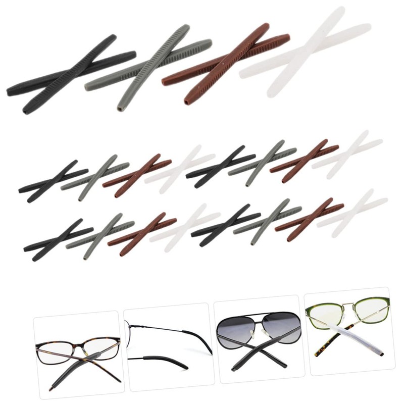 Operitacx Portable Glasses Retainers Pack Soft Eyeglass Ear Pads Anti-slip