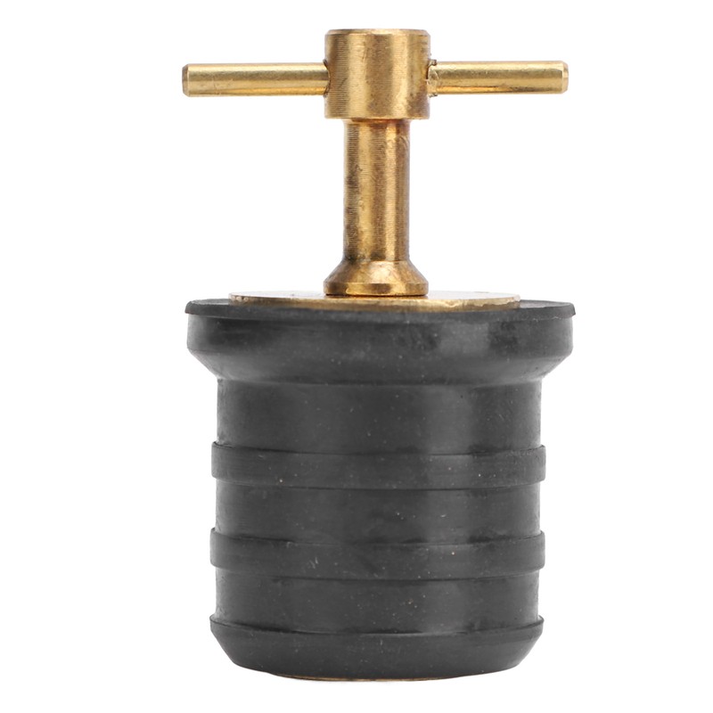 Marine Boat Brass T Handle Drain Plug Strong Structure Twist