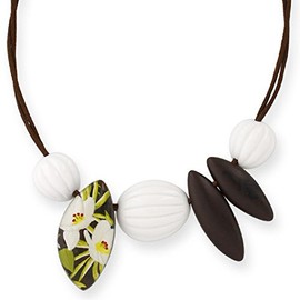 【アビステ】ABISTE 【ZSiSKA】≪ALOHA≫アクリルフリーレングス紐ネックレス/ホワイト 1180029-/W