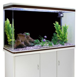 YongFoto Black Fish Tank Background 30x18 inch Black Fish Tank Backdrop AquariumTerrarium Background