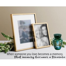 Deer Keepsake Urn, Deer Token Urn for Ashes, Hunting, Mini Buck, Hand Painted Memorial Mini Jar, Handmade Minature Forest Urns with Premium Box & Bag (Keepsake)