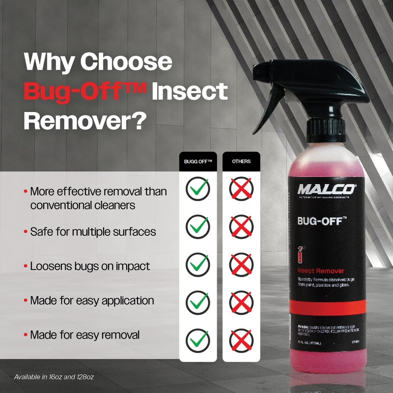 Malco Bug Off - Easy Removal from Auto Paint, Glass,