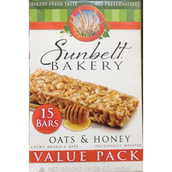 OATS & HONEY Chewy Granola Bars 15-Count VALUE PACK (5 Boxes)