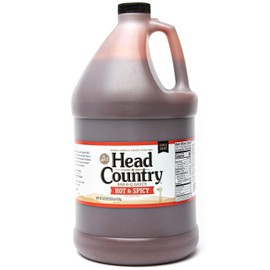 Head Country BBQ Sauce, Hot & Spicy | 160 Ounce Jug | Sweet, Savory, & Heat | Championship Barbeque Sauce For Chicken, Pork, Ribs & Burgers