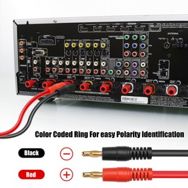 YACSEJAO XT60 to 4.0mm Banana Plug Cable 3FT/1M 14AWG RC Banana Plugs 4mm to XT60 Balance Charge Connector for RC Helicopter Quadcopter Etc (XT60I)