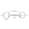 Equine Smile ES0084 Olive Head Bit Double Broken Stainless Steel