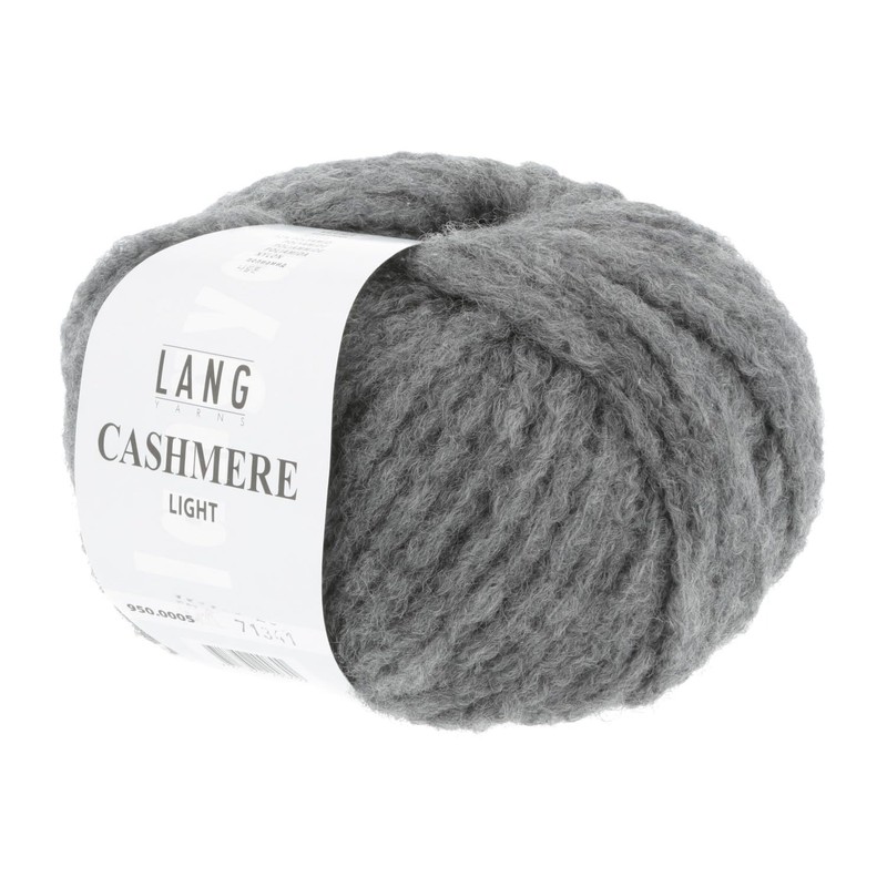 LANG YARNS Cashmere Light – Colour: Grey Melange (0005) –