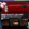 DOTCOM Tail Lights Assembly Rear Brake Lamps w/Bulbs,Fit For 2016