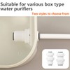Qrity 1 Set Bulkhead Fitting, Water Filter Fitting, 1/4 Inch