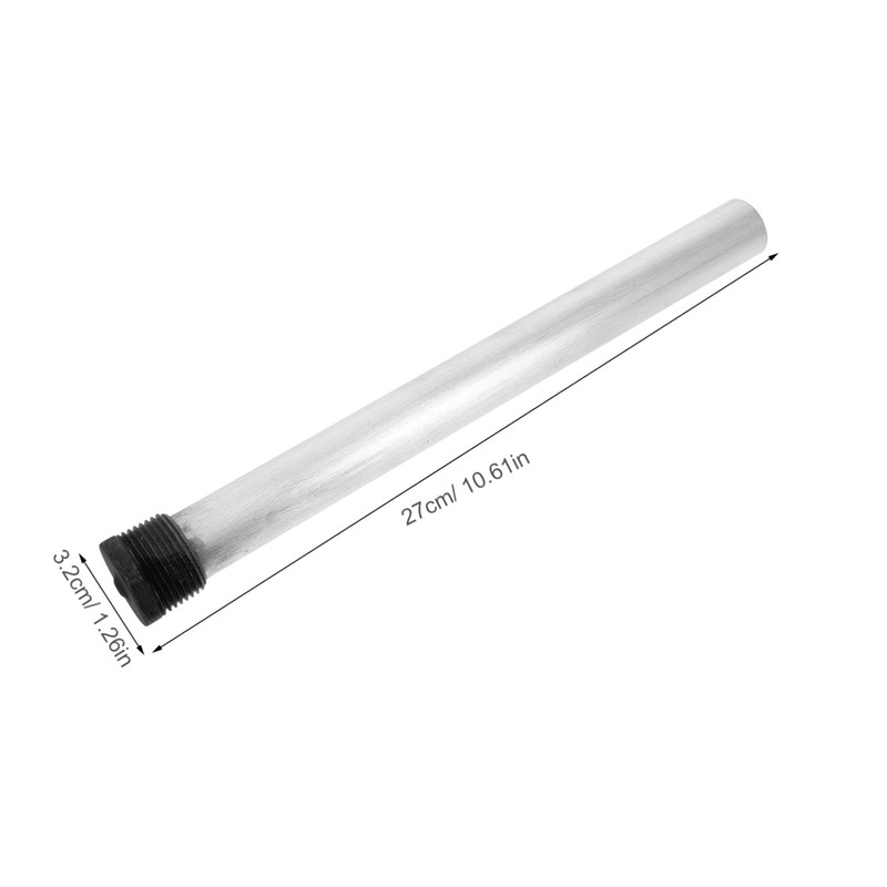 ULTECHNOVO 2pcs Black Weld Cap Magnesium Anode Rods Replacement for