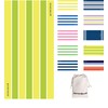 BONDI BEAR Sand Free Beach Towel (160x80, Citrus Stripe)