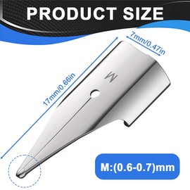 HQRKOTM 1 x Z 50 spring 888 - replacement spring made of chrome-plated stainless steel in the - nib size M