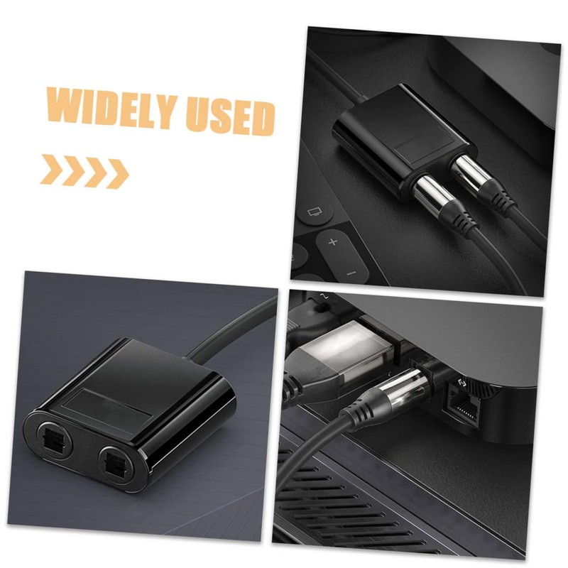 SHINEOFI Convenient Audio Splitter Out Optical Fiber Connector for Home