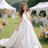 Bride Sash White Pearls Rhinestones Bride Sash with Headband Bachelor