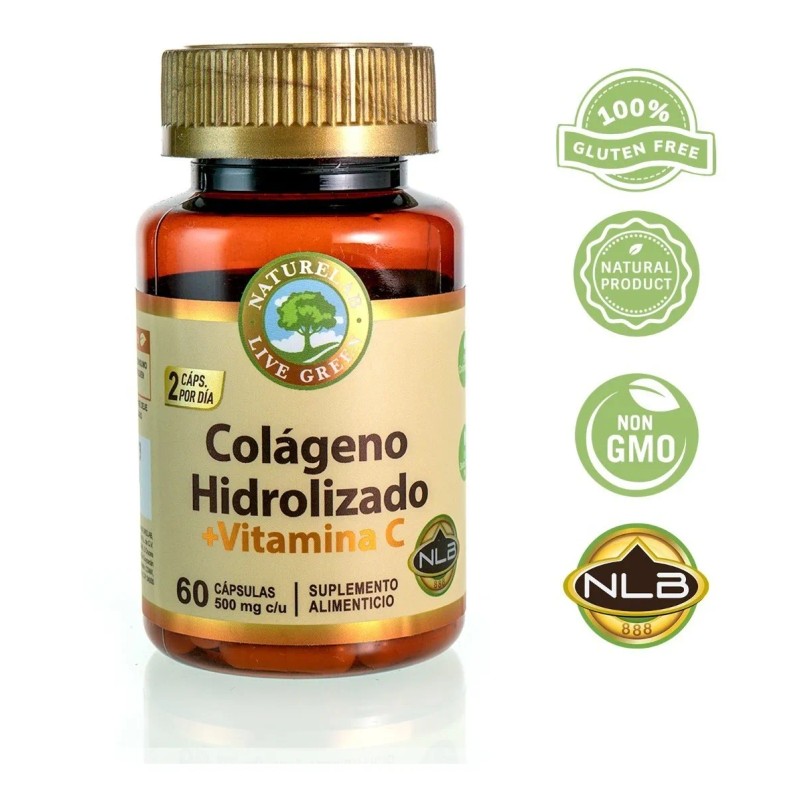 Colágeno Hidrolizado + Vitamina C Naturelab • 60 Cápsulas •