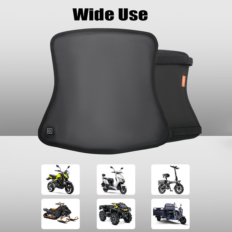 Motorcycle Heated Seat Cushion Electric Heated Seat Pad 3-Speed Adjustable