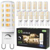 TJOY 12 Pack Dimmable G9 LED Bulb 4W Equivalent 40