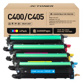 C400 C405 Drum Unit/Imaging Drum 4 Pack Replacement for Xerox 108R01121 Phaser 6600DN 6600N 6600 VersaLink C400DN C400N C405DN WorkCentre 6605DN 6605N 6655 C2636 3545 7328 7336 7345 7346 Color Printer