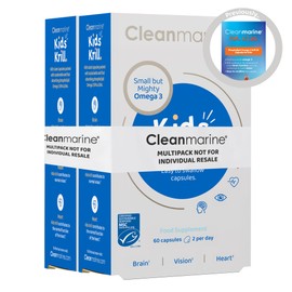 Cleanmarine Cleanmarine for Kids C Packed with A Potent Form of Omega 3 - Small But Powerful Fish Oil Capsules, 200mg Per Capsule C 60/120 Servings C 120 Capsules
